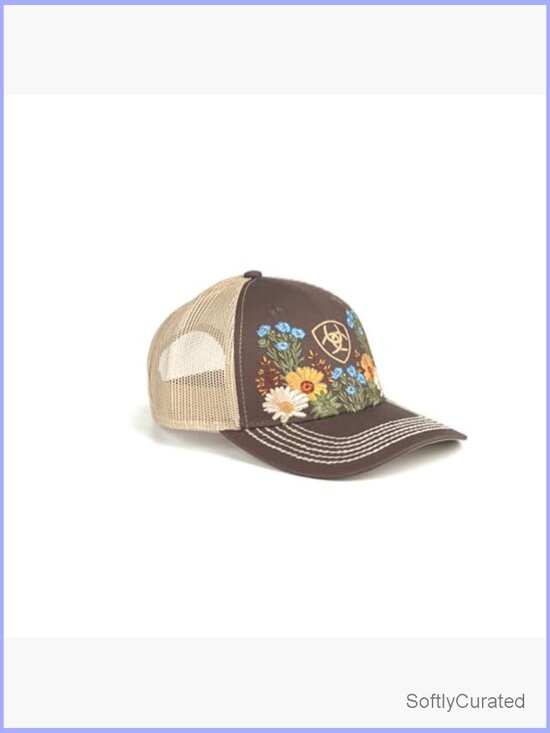 Vintage Floral Baseball Cap with Adjustable Strap main image 7